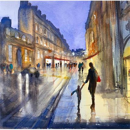 Peinture Rentrer chez soi  par Jones Henry | Tableau  Aquarelle