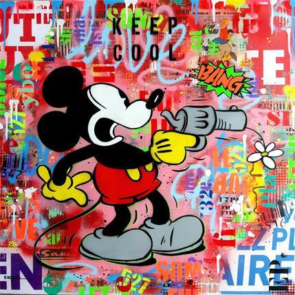 Peinture KEEP COOL par Euger Philippe | Tableau Pop-art Acrylique, Collage, Graffiti Icones Pop