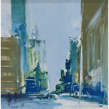 Peinture Bulding 1 par Poumelin Richard | Tableau Figuratif Huile Urbain