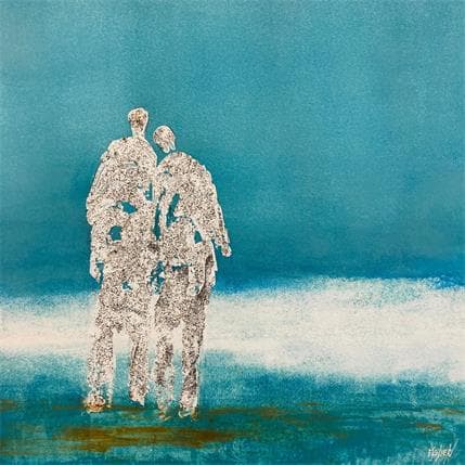 Painting Etre lá dans ce moment by Escolier Odile | Painting