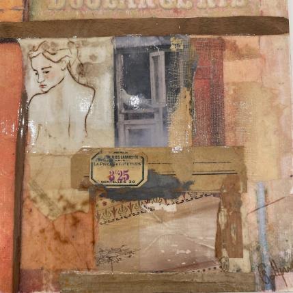 Painting Envol by Sablyne | Painting Raw art Acrylic Portrait