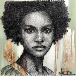 Painting Luna by Vacaru Nicoleta  | Painting Figurative Portrait