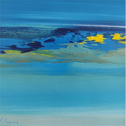 Peinture Océan par Guy Viviane  | Tableau Abstrait Huile Minimaliste