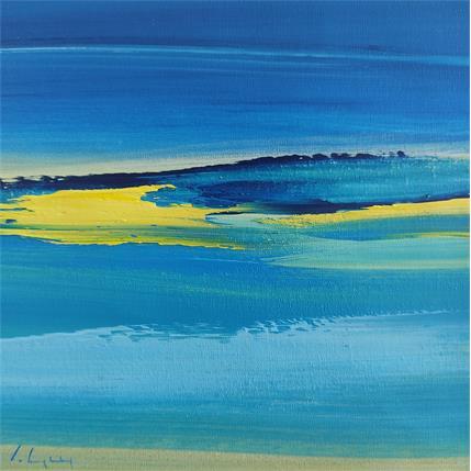 Peinture Senteur océane par Guy Viviane  | Tableau Abstrait Huile Minimaliste