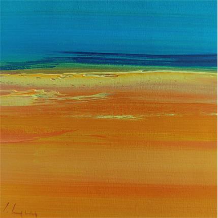 Peinture Juillet en couleurs par Guy Viviane  | Tableau Abstrait Huile Minimaliste