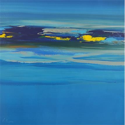 Peinture Au bout du rêve par Guy Viviane  | Tableau Abstrait Huile Minimaliste