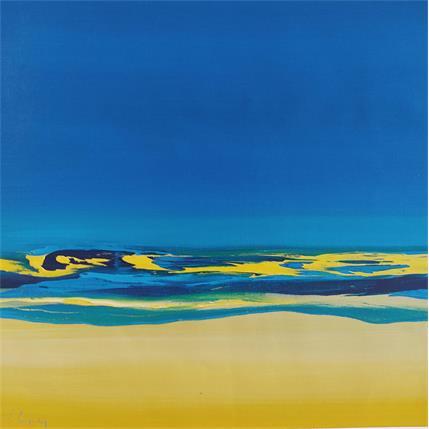 Peinture Joli mois de mai par Guy Viviane  | Tableau Abstrait Huile Minimaliste