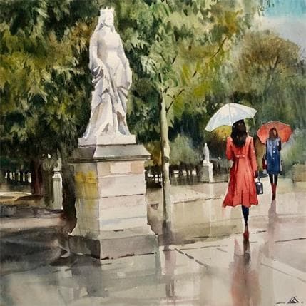 Peinture Paris 5 par Khodakivskyi Vasily | Tableau  Aquarelle