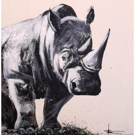 Peinture Rhinoceros  par Locoge Alice | Tableau  Acrylique
