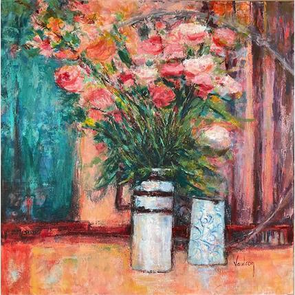 Peinture Renoncules du marché par Vaudron | Tableau Figuratif Gouache Natures mortes