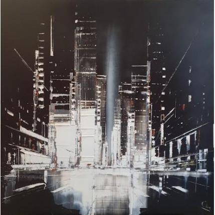 Peinture Vol de nuit par Rey Julien | Tableau  Acrylique