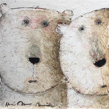 Peinture ST par Maury Hervé | Tableau Art naïf animaux