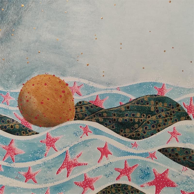 Peinture Ora l'acqua è pulita par Nai | Tableau Surréalisme Paysages Marine Acrylique