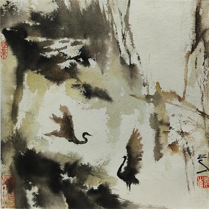Peinture Light and Shadow par Sanqian | Tableau Figuratif animaux, Paysages