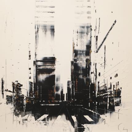 Peinture Crossfire par Rey Julien | Tableau Figuratif Acrylique, carton Urbain