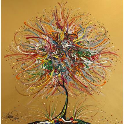 Peinture la flamme de l'amour par Fonteyne David | Tableau Figuratif Acrylique Minimaliste