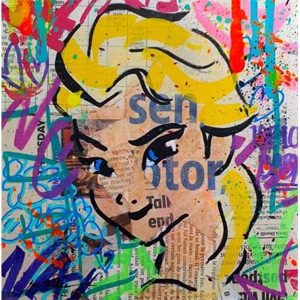 Peinture Elsa par Miller Jen  | Tableau Street Art icones Pop
