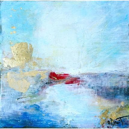 Peinture Fin du jour par Droit Ode | Tableau Abstrait bois minimaliste