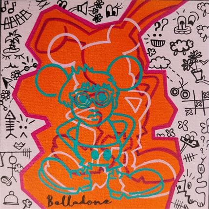 Peinture Pop mouse par Belladone | Tableau Pop-art Acrylique Icones Pop
