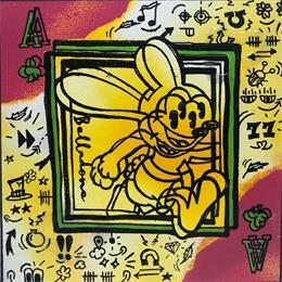 Painting As de trèfle by Belladone | Painting Pop-art Acrylic Pop icons