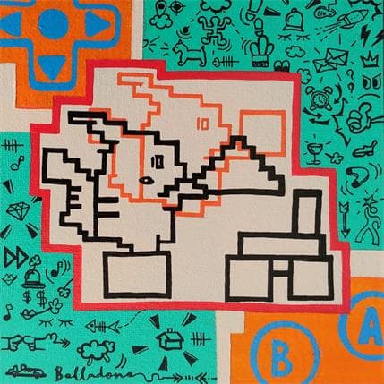 Painting 99999 by Belladone | Painting Pop-art Acrylic Pop icons