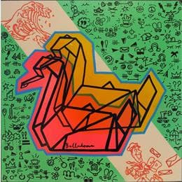 Painting C'est un signe by Belladone | Painting Pop-art Acrylic Pop icons