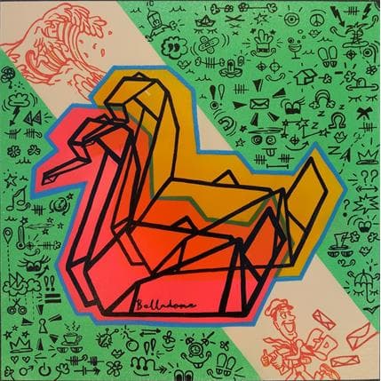 Peinture C'est un signe par Belladone | Tableau Pop-art Acrylique Icones Pop