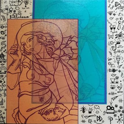 Peinture Sweet par Belladone | Tableau Pop-art Acrylique Icones Pop