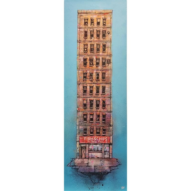 Peinture Dining Place  par Graffmatt | Tableau Street Art Acrylique Urbain