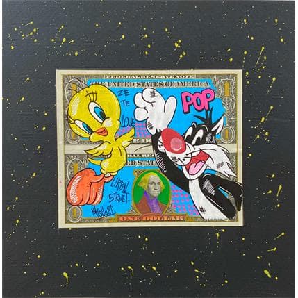 Painting Ze te love by Molla Nathalie  | Painting Pop-art Pop icons