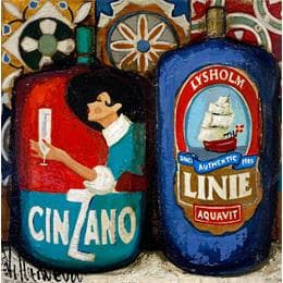 Gemälde Latas von Villanueva Puigdelliura Natalia | Gemälde Figurativ Öl Stillleben