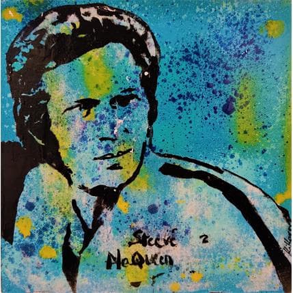 Peinture Steeve Mc Queen par Kikayou | Tableau Pop-art Graffiti Icones Pop, Portraits