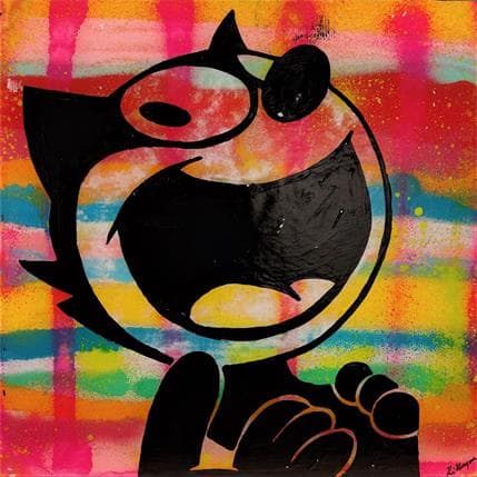 Peinture Félix MDR par Kikayou | Tableau Pop-art Graffiti Icones Pop