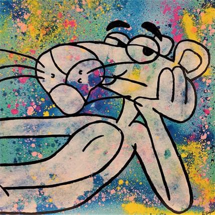 Peinture Pink par Kikayou | Tableau Pop-art Carton, Graffiti Animaux, Icones Pop