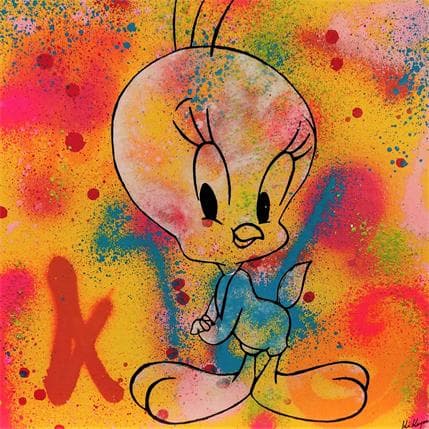 Peinture Titi par Kikayou | Tableau Pop-art Graffiti Animaux, Icones Pop