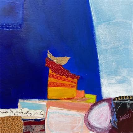 Peinture ST19-0203 par Lau Blou | Tableau Abstrait Acrylique, carton minimaliste