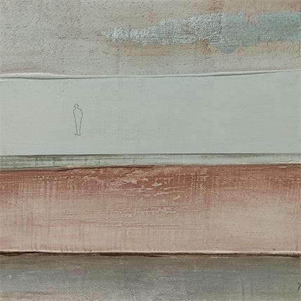 Peinture Morning magic light par Roma Gaia | Tableau Figuratif Carton, Sable Minimaliste, Scènes de vie