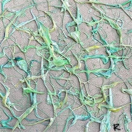 Peinture Les douceurs par Cantin Rose | Tableau Matiérisme Acrylique Minimaliste