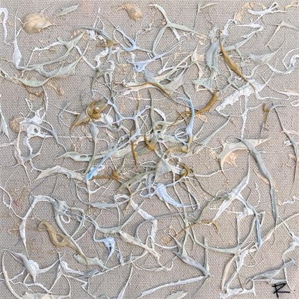 Peinture Les rêveries par Cantin Rose | Tableau Matiérisme Acrylique Minimaliste