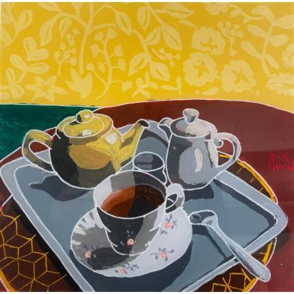 Peinture Le thé sans lait par Auriol Philippe | Tableau Réalisme Acrylique, Plexiglas, Posca Natures mortes
