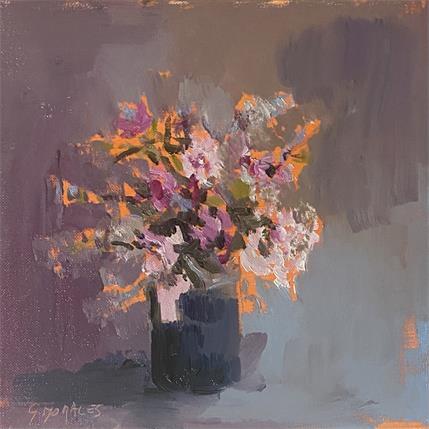 Peinture BOUQUET DES CHAMPS 1 par Morales Géraldine | Tableau Figuratif Acrylique, Huile Natures mortes