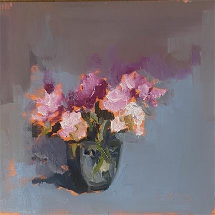 Peinture BOUQUET DES CHAMPS 2 par Morales Géraldine | Tableau Figuratif Acrylique, Huile Natures mortes