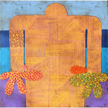 Peinture Big Hands 2 par Ortiz Gustavo | Tableau Figuratif Collage Scènes de vie