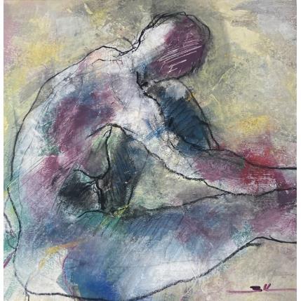 Peinture J'écoute ce silence par Kerbastard Béatrice | Tableau Figuratif Acrylique Nu