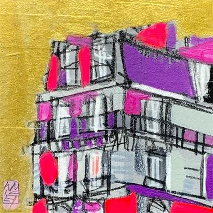 Peinture Où est passé l'automne part 2 par Anicet Olivier | Tableau Figuratif Acrylique, Carton Urbain