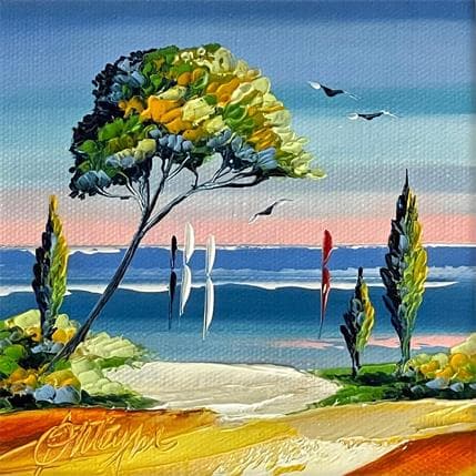 Peinture Avec toi et ici  par Fonteyne David | Tableau  Acrylique