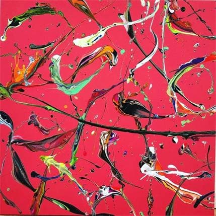 Peinture Rojo par Mestres Sergi | Tableau  Graffiti