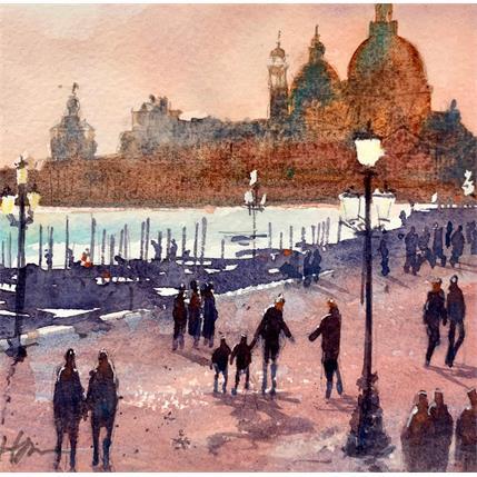 Peinture Venice RED par Jones Henry | Tableau  Aquarelle