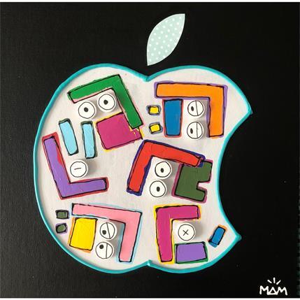 Peinture Blue apple par Mam | Tableau  Acrylique