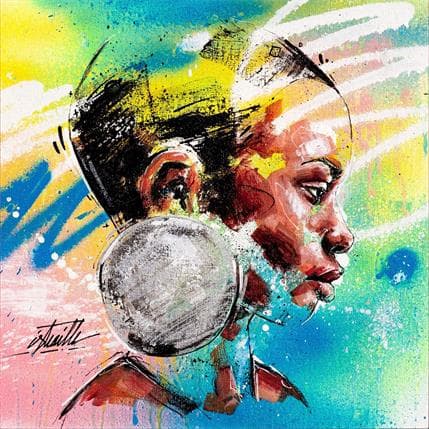 Peinture YAOUEN par Istraille | Tableau Figuratif Acrylique Portraits